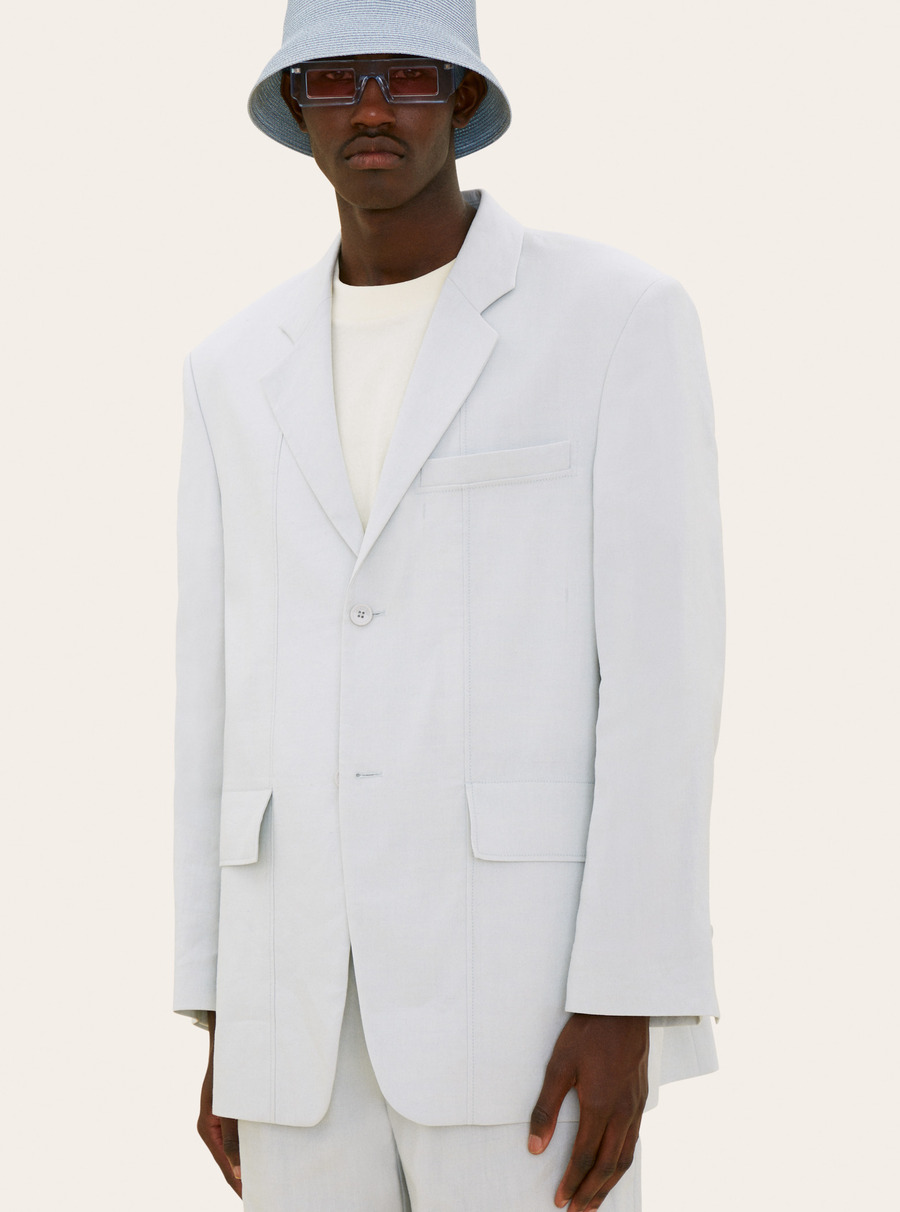 收腰百褶连衣裙-4