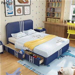 1699usd Ngryise 1 set europe pink or blue stripe children bed