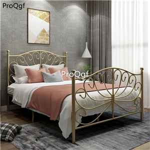 399usd  ProQgf 1 Set children 120*190cm black,gold or white series bed