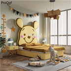 1699usd Ngryise 1 Set 120*200cm lovely bear children fashion bed