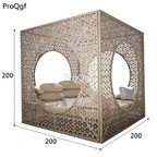 1699usd Ngryise 1 Set 200*200*200cm rattan outdoor minshuku bed