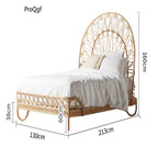 1699usd Ngryise 1 Set 130*213cm minshuku children rattan bed