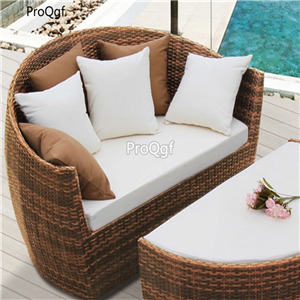 699usd Ngryise 1 Set sofa shape minshuku rattan bed  with one mattress