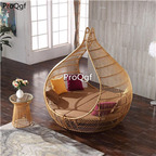 2999usd Ngryise 1 set luxurious rattan bed indoor or outdoor