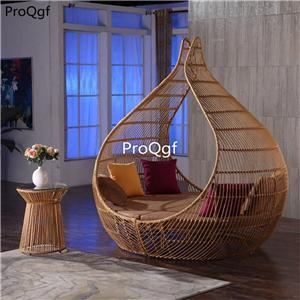 2999usd Ngryise 1 set luxurious rattan bed indoor or outdoor