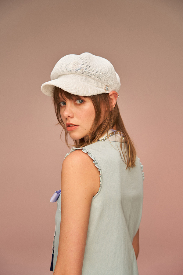 星星钻饰报童帽