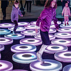 89usd Ngryise 1Pcs 50cm waterproof interesting interactive floor light