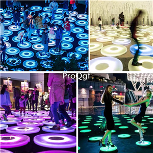 89usd Ngryise 1Pcs 50cm waterproof interesting interactive floor light