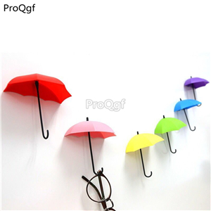 16usd Ngryise 7Pcs A Set umbrella shape keychain use hanging shelf sticker random color