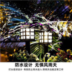 12usd Ngryise 1 Set 37*8.5cm waterproof house shape grass use minshuku lamp