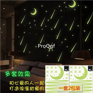 12usd Ngryise 2Pcs A Set night shine sticker many species romantic