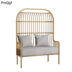 299usd Ngryise 1Pcs A Set bird nest style coffee store chair with cushion price two people seat