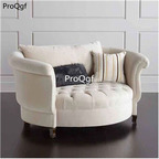 299usd ngryise 1 set American Round Cloth Modern sofa