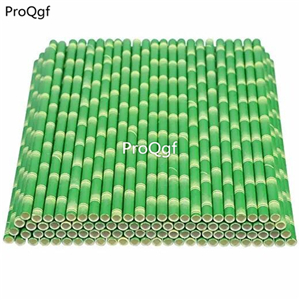 9usd Ngryise 300Pcs A Set party use Bamboo Paper Straw
