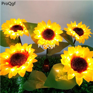 19usd Ngryise 2pcs a set sunflower shape grass lawn led light minshuku