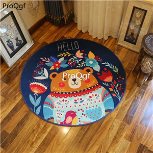 12usd special Ngryise 1 set ins style fashion bedroom round shape floor mat