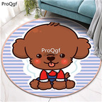 12usd dear Ngryise 1 set ins lovely animal fans round shape floor mat