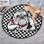 12usd weird Ngryise 1 set ins lovely animal fans round shape floor mat