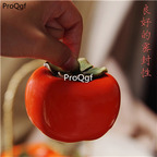 12usd Ngryise 3Pcs A set persimmon fruit shape ceramic pot