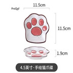 15USD Ngryise 5Pcs A Set cat paw series 11.5cm kitchen plate