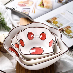 15USD Ngryise 5Pcs A Set cat paw series 11.5cm kitchen plate