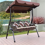 399usd Ngryise 1 Set three people seat minshuku swing chair