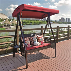 399usd Ngryise 1 Set three people seat minshuku swing chair
