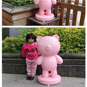 399usd Ngryise 1 Set 80*40cm pink bear series garden statue