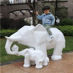 299usd Ngryise 1 Set 75*30*52cm geometric elephant statue