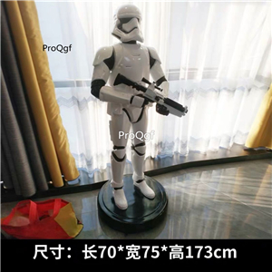 800usd Ngryise 1 Set cinema white warrior series statue