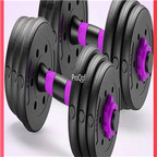 139usd Ngryise 2Pcs A Set 20kg*2pcs dumbbell black with purple