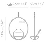 539usd Ngryise 1 Set  minshuku 117*112.5cm swing hanging chair ins style