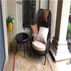 269usd Ngryise 1 Set 110*85*80cm rattan minshuku chair three color choice