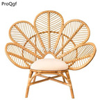 288usd Ngryise 1 Set 101*93cm rattan minshuku chair flower petal shape