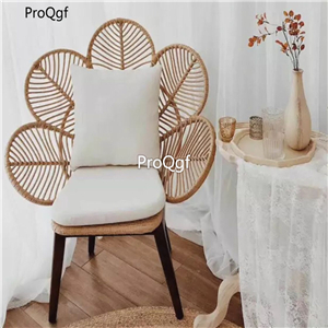 288usd Ngryise 1 Set 101*93cm rattan minshuku chair flower petal shape
