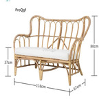 299usd Ngryise 1 Set 118*67*80cm classic rattan forest sofa