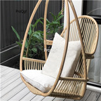 299usd Ngryise 1 Set  106*54*80cm Nordic Minshuku hanging rattan Chair
