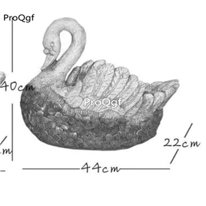 59usd Ngryise 1 Set Courtyard 44*40*22cm swan shape flower pot