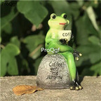 15usd Ngryise 1 Set Courtyard drink coffee frog statue