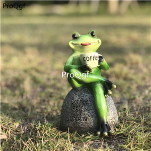 15usd Ngryise 1 Set Courtyard drink coffee frog statue