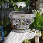 59usd Ngryise 1 Set Courtyard 32*32*23cm roman series flower pot statue