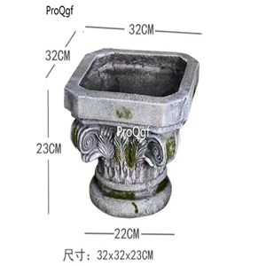 59usd Ngryise 1 Set Courtyard 32*32*23cm roman series flower pot statue