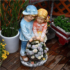 89usd Ngryise 1 Set Courtyard 67*32.5cm no flower inside flower pot statue
