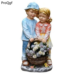 89usd Ngryise 1 Set Courtyard 67*32.5cm no flower inside flower pot statue
