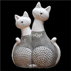 59usd Ngryise 1 Set Courtyard 50*36*15cm lover cat statue