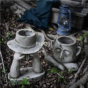 59usd Ngryise 1 Set Courtyard human artist statue