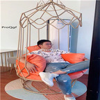 459usd Ngryise 1 Set  relax minshuku bird cage shape sofa new queen series