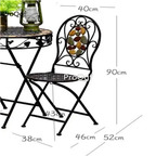 89usd Prodgf 1Pcs A Set creative ancient series garden chair
