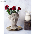 59usd Ngryise 1 Set Creative Europe Goddess or God flower pot five color choice
