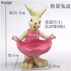 59usd Ngryise 1 Set Creative Europe rabbit cute flower pot